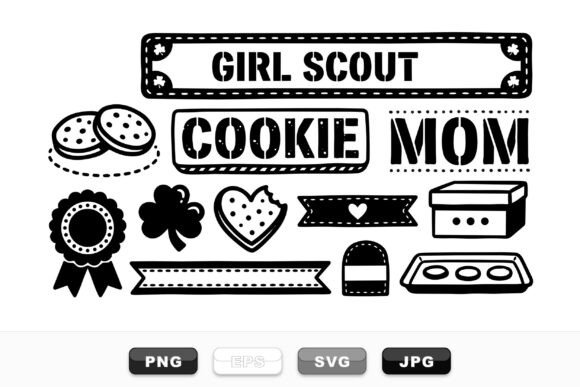 Girl Scout Cookie Clipart Set: Stitch-Ready Review