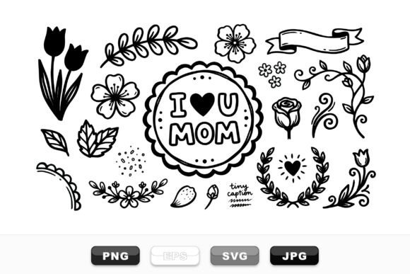 Hand Drawn Mother Day Clipart