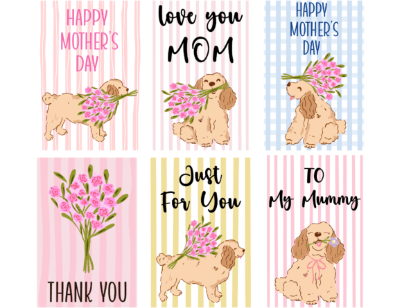 Mama Dog Mother’s Day Clipart Bundle