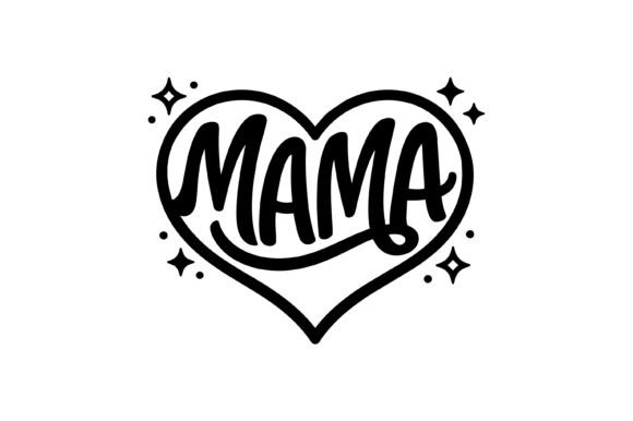 Mama Heart Typography Design: Real Embroidery Review