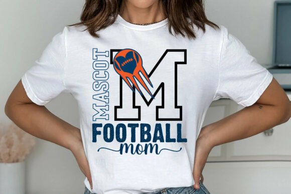 Mascot Football Mom SVG, Game Day SVG