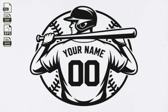 Personalized Name, Baseball Player, Base