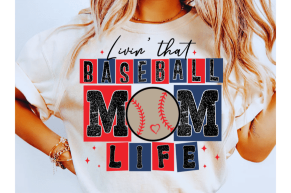 Retro Baseball Mom SVG, Glitter Baseball